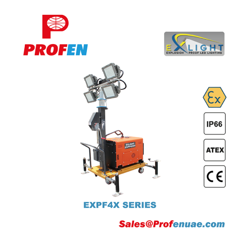 EXLIGHT EXPF4X Explosion Proof LED Tower light 4X100W, 4X200W, 4X300W - Image 4