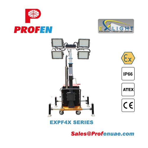 EXLIGHT EXPF4X Explosion Proof LED Tower light 4X100W, 4X200W, 4X300W - Image 2