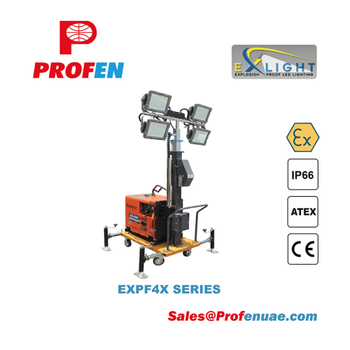 EXLIGHT EXPF4X Explosion Proof LED Tower light 4X100W, 4X200W, 4X300W - Image 3