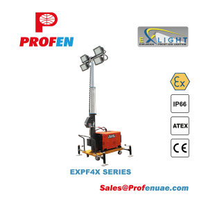 EXLIGHT EXPF4X Explosion Proof LED Tower light 4X100W, 4X200W, 4X300W