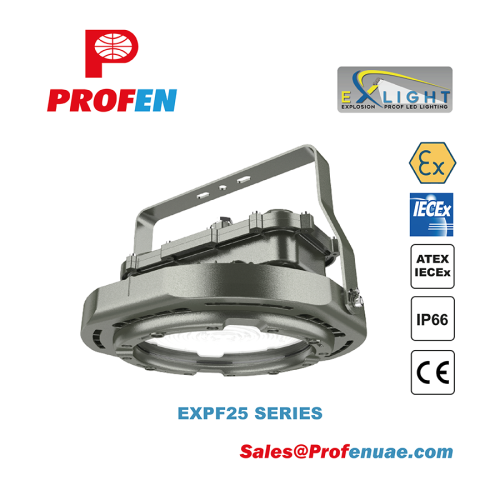 EXPF25 - Explosion Proof LED flood Light Round- ATEX IECEx Certified