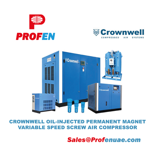 Crownwell Oil-injected Permanent Magnet Variable Speed  Screw Air Compressor - CWD355A-PM-10