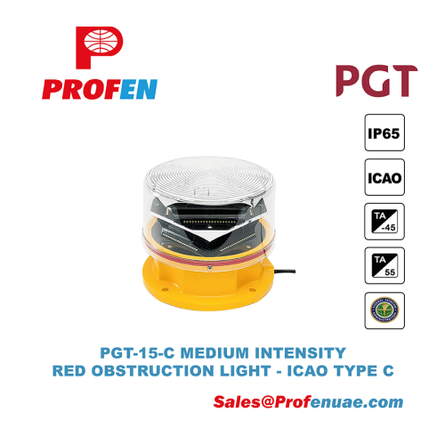 PGT-15-C Medium Intensity Red Obstruction Light – ICAO Type C - Image 3