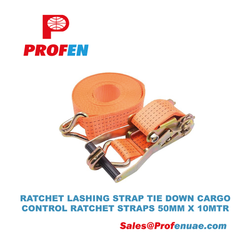 Ratchet Lashing Strap Tie Down Cargo Control Ratchet Straps 50mm X 10Mtr