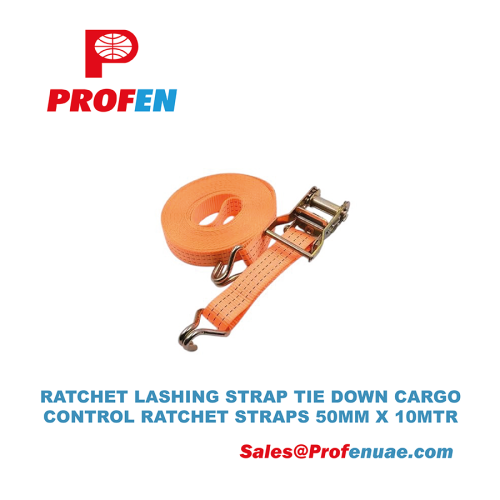 Ratchet Lashing Strap Tie Down Cargo Control Ratchet Straps 50mm X 10Mtr - Image 2